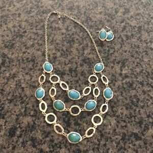 Necklace with matching earrings
